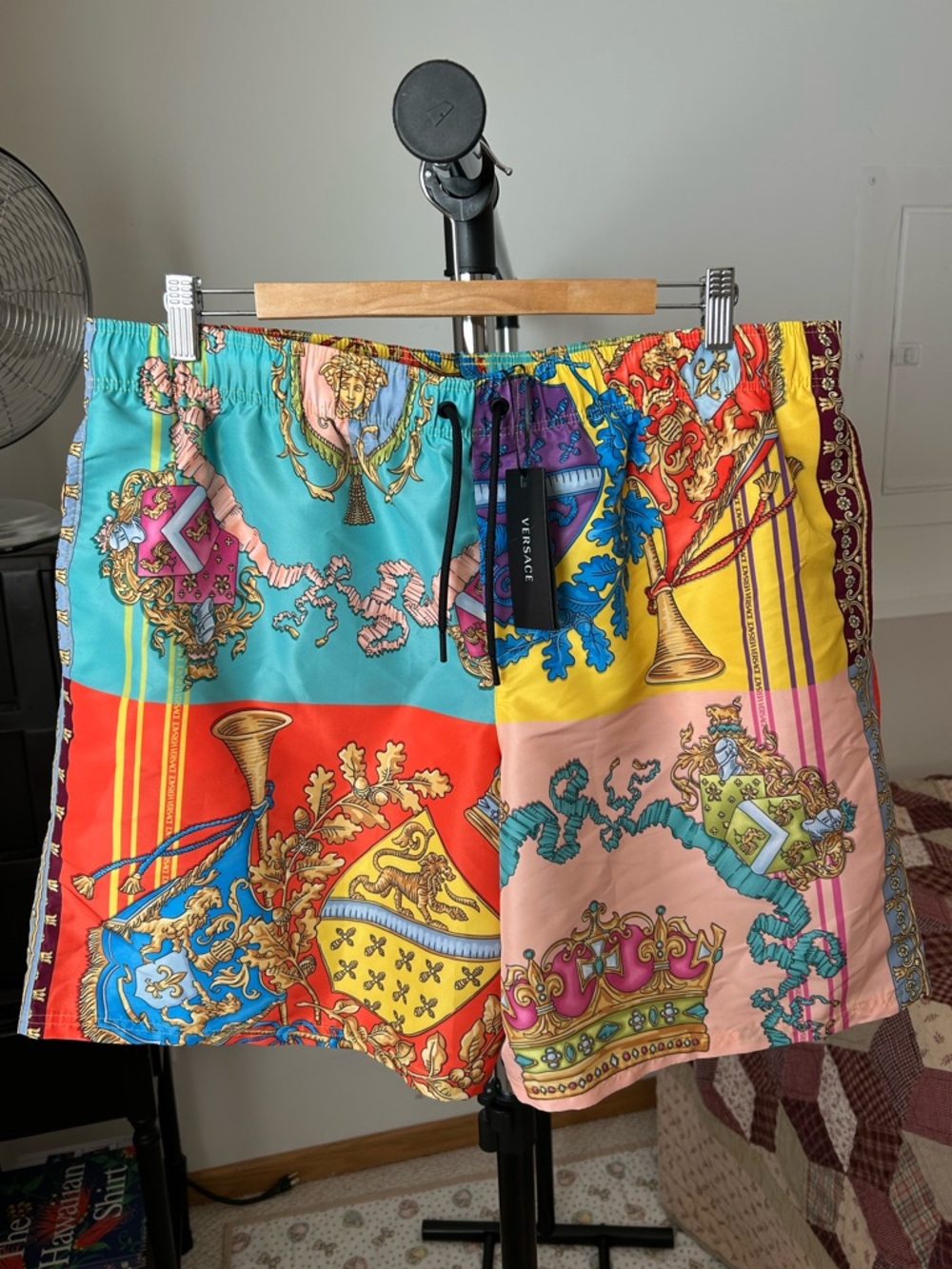 Versace Royal Rebellion Swim Shorts NWT